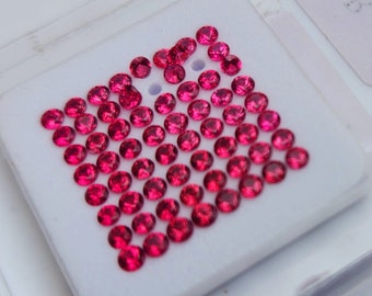 Red Spinel, Burma Spinel, 2mm Spinel, Round Spinel, Spinel Melee, Burma Spinel Melee, Jedi Spinel, August Birthstone. Sold per piece.