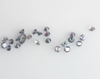 2mm Color Change Garnet: Blue Purple Gemstone, Tanzania, Sold Per Piece