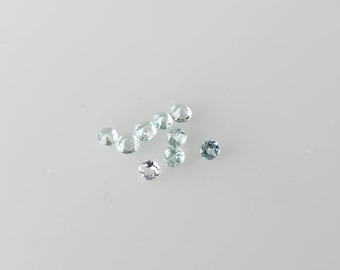 Mozambique &quot;Paraiba&quot; Tourmaline Round Melee 1.5mm average, Copper Bearing Paraiba, Paraiba Melee for Halo Designs