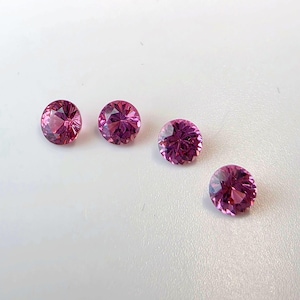 Rose Garnets 5mm Round Portuguese Cut, Sold Per Piece