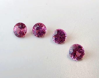 Rozegranaten, 5 mm rond Portugese snit, verkocht per stuk