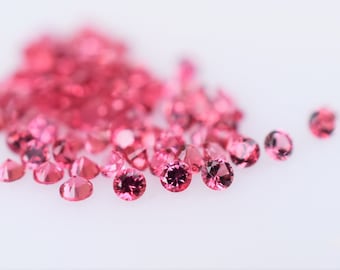Spinello imperiale, Spinello birmano, Spinello da 1,5 mm, Spinello arancione pesca, Spinello sciolto, Anello dell'eternità in spinello per gioielli personalizzati, venduto al pezzo