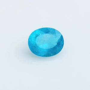 GIA Certified Oval Paraiba Tourmaline: Neon Windex Blue Gemstone, Brazil
