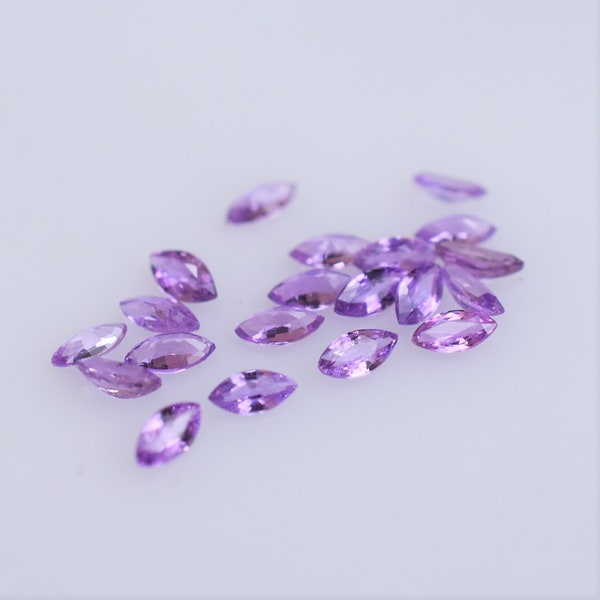 Light Purple Marquis Sapphire, Madagascar sapphire 4x2mm, rare shape sapphire, marquis melees, purple marquis gems, sold per piece