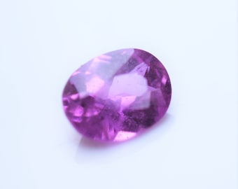 Purple Oval Sapphire 1.04 carat, 6.98 x 5.43mm Sapphire, Madagascar sapphire, Certified Unheated Sapphire, Loose Sapphire Birthstone Gem