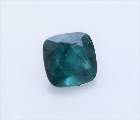 Teal Grandidierite Gemstone: .56 Carat Cushion Cut, Collector's Gem from Madagascar