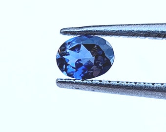 Benitoite Oval .20 Carats, from Benito County California, 4.28 x 3.18 x 1.76mm Benitoite, Rare Unique California Gemstone, Genuine Benitoite