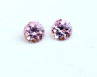 Vietnamese Pink Spinel Matched Pair: 4.5mm Portuguese Cut Gemstones