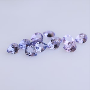 Purple Spinel, Vietnamese Spinel, Lavender Spinel, 5x4mm Pear Spinel, August Birthstone, Luc Yen Spinel, Custom Earrings, Sold per piece
