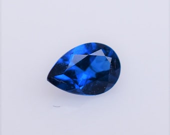 Rare Cobalt Spinel Pear from Mahenge Tanzania, .15 Carat Oval Cobalt Bearing Spinel 4x3mm, Genuine Blue Jedi Spinel, August Birthstone