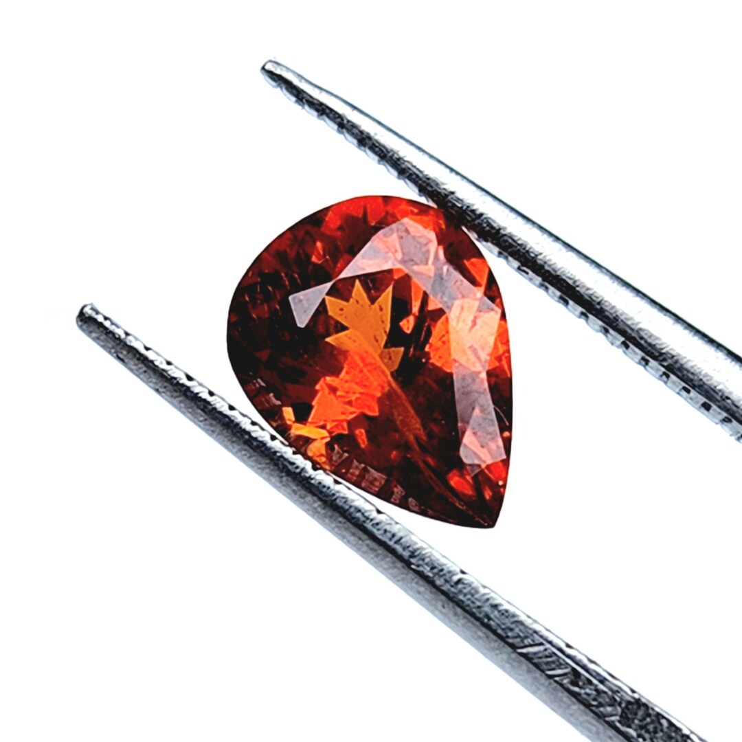 RARE !! JOLIE SPESSARTITE ORANGE DU NIGERIA : 1,08 CARAT