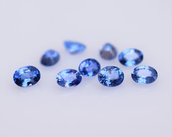 Medium Blue Sapphire Oval, 4x3mm Sapphire, Blue Sapphire Melee, Madagascar Sapphire, Heated Sapphire, September Birthstone, SOLD PER PIECE