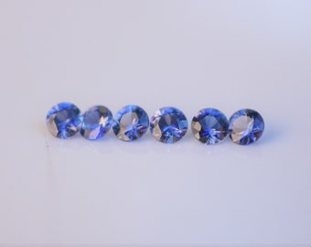 Benitoite Melee 2.25mm Round, California Gemstone, US Mined Gemstone, Blue Gem sold by the piece great for Eternity band