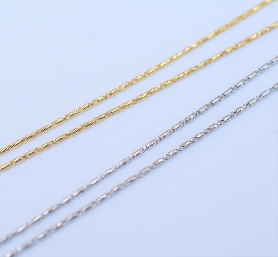 Etsy white gold sale chain