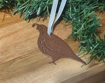 Quail Christmas Ornament - Wildlife home decor - Bird Lover - Quail Family - Unique Gifts for Christmas