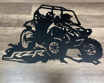 UTV RZR – Tabliczka informacyjna Side by Side – Tabliczka ścienna RZR – Prezent dla niego