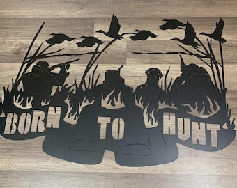 Hunting sign-Duck hunting wall decor-hunting wall mural-Hunting gift-Duck Hunting  Christmas Gift-Christmas Gifts For Him-Man Cave Decor