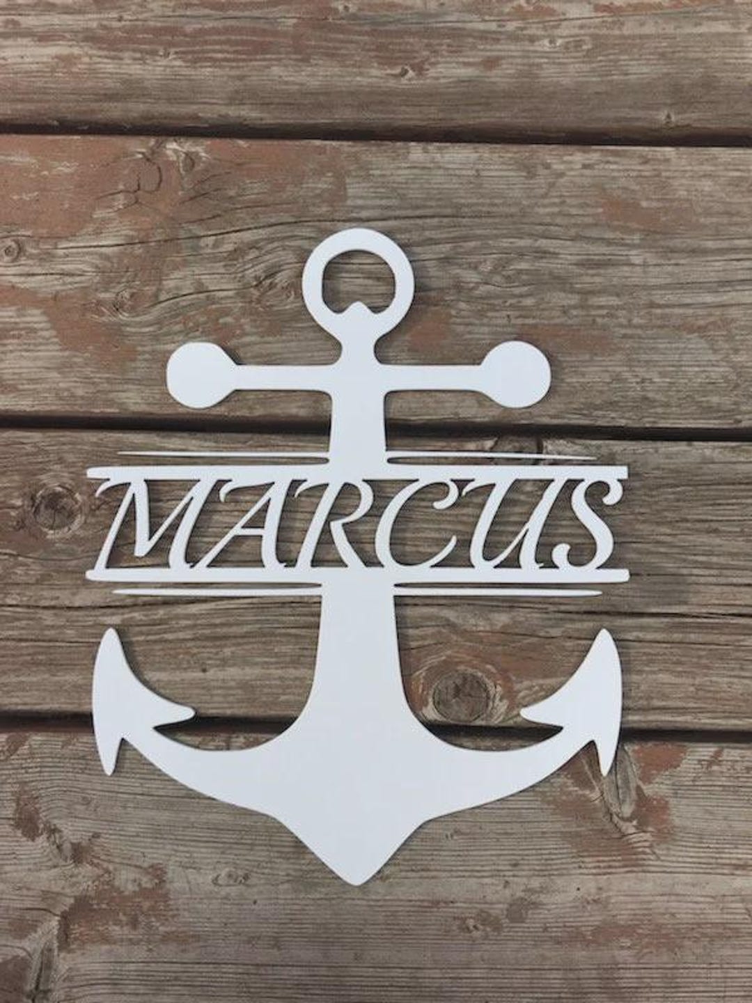 Anchor Sign-personalized Metal Anchor - Etsy