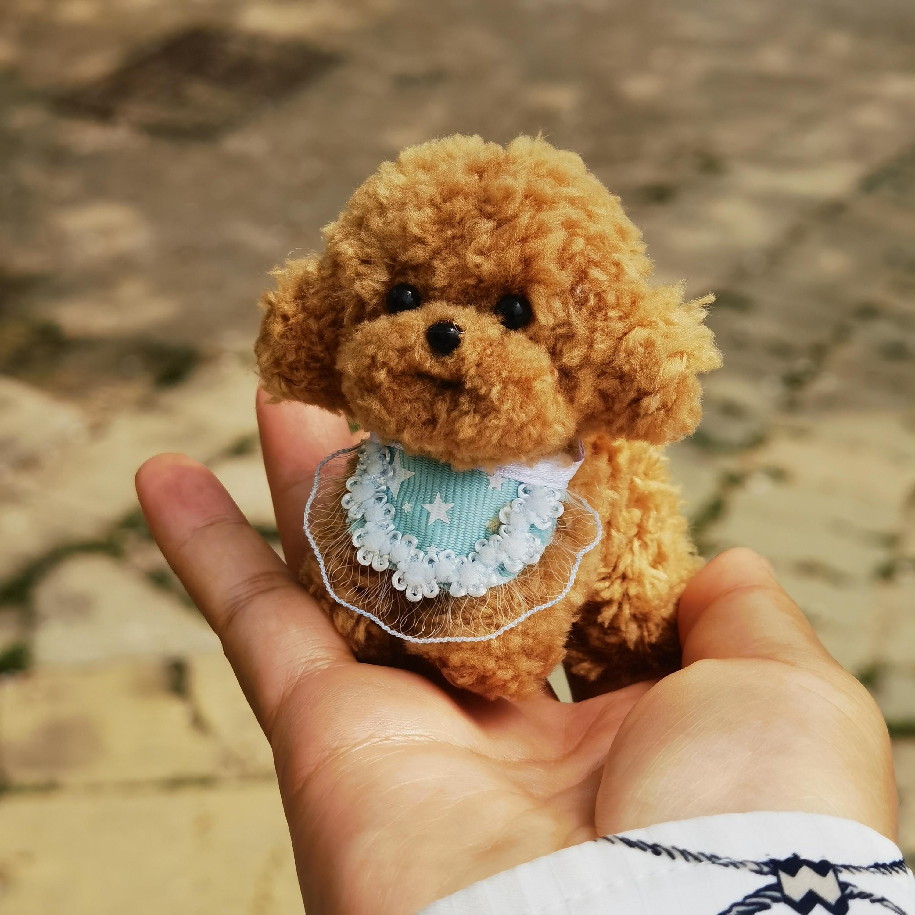 Gonna Barboncino In Feltro Rosso Fatta In Casa Taglia S/M - Lunghezza - Foto 4