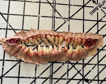 Style2 -  unpainted latex teeth prosthetic for cosplay mileena baraka scary tooth fairy man eater costume