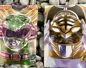 Autocollants Muraux Power Rangers 1994 - Lot Partiel Rare - VTG