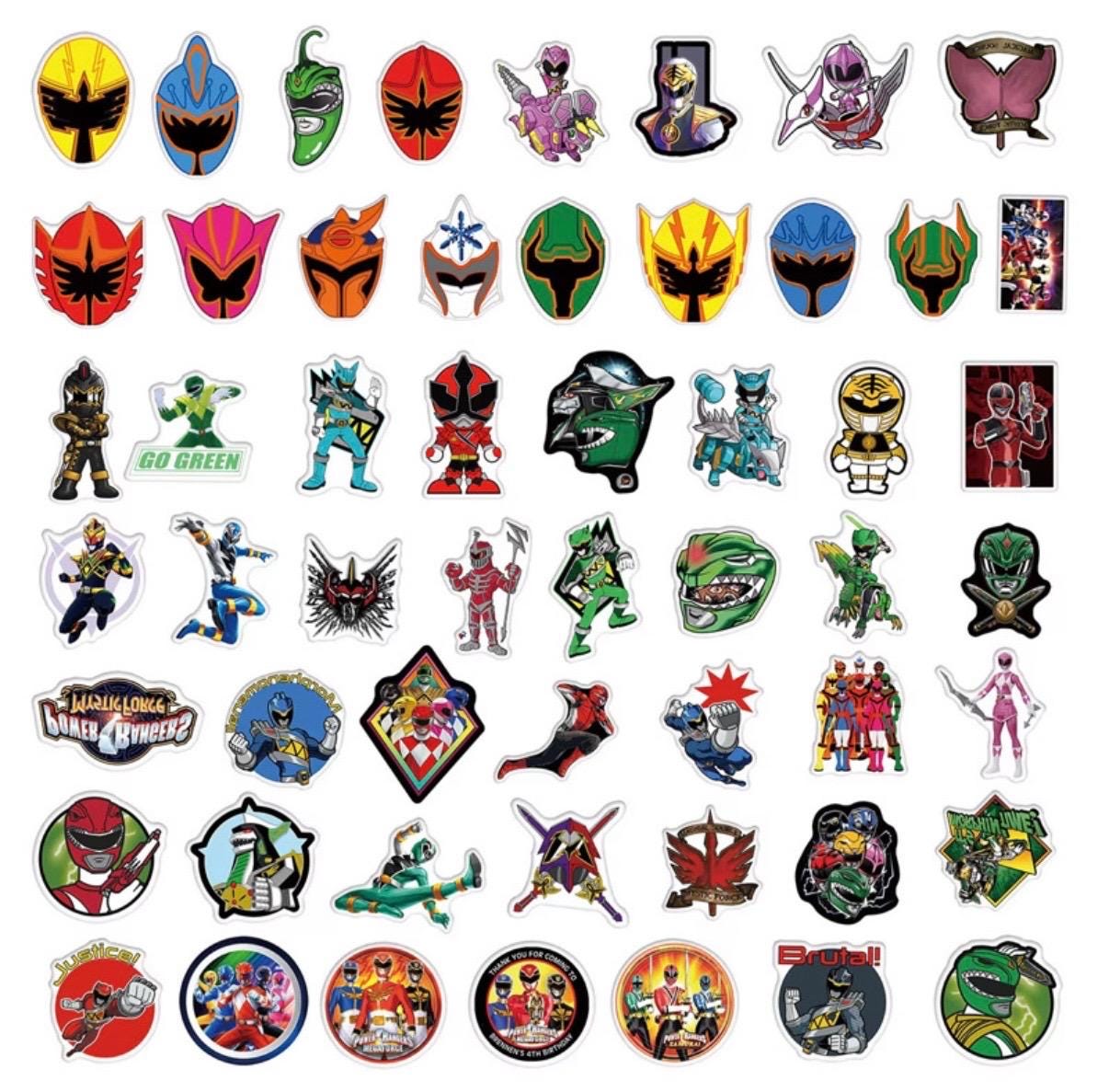 Sticker Chart Power Rangers 2-inch Power Rangers Random Sticker Set - Etsy