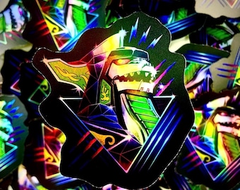 3-Inch Dragonzord Holographic Sticker