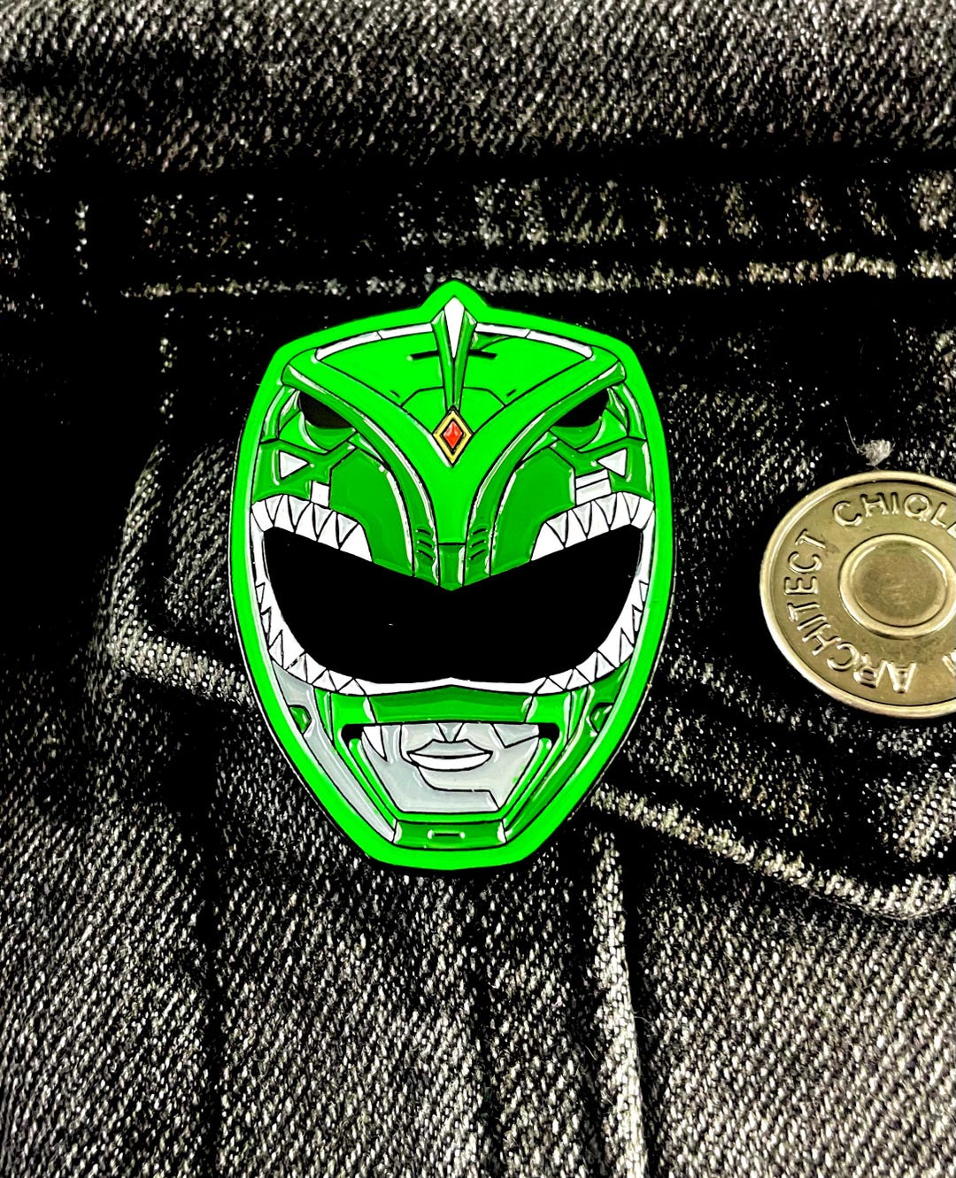 1.5 Inch Green Power Ranger Enamel Pin - Etsy