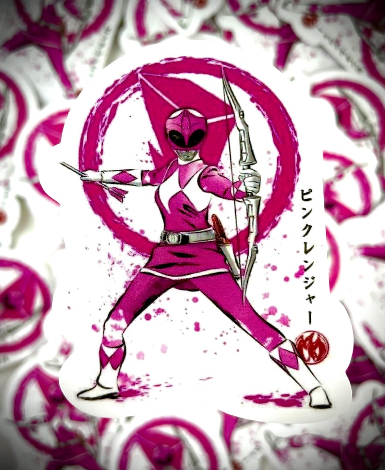 3-inch Power Ranger Action Sticker - Etsy