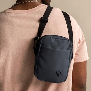 Utility Crossbody Bag – Waterproof Festival Sling Bag – Hiking Chest Pack – Everyday Bag with Pockets – Tactical Streetwear Satchel