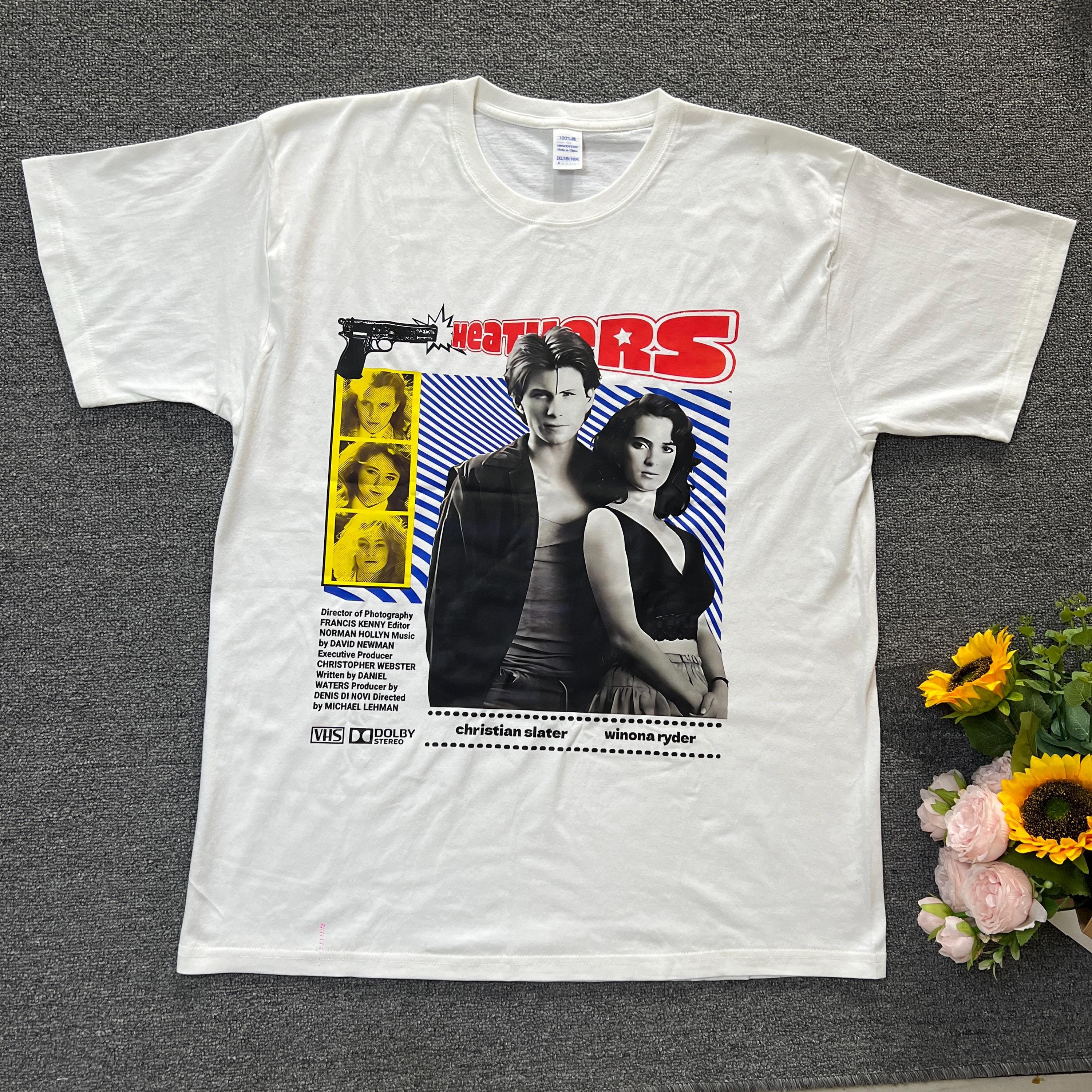 Heathers 1988 T-Shirt 80s Movie Graphic T Christian Slater Shirt Winona Ryder Retro Apparel