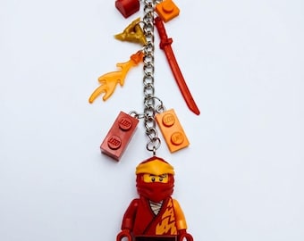 Red Ninja Of Fire Keychain