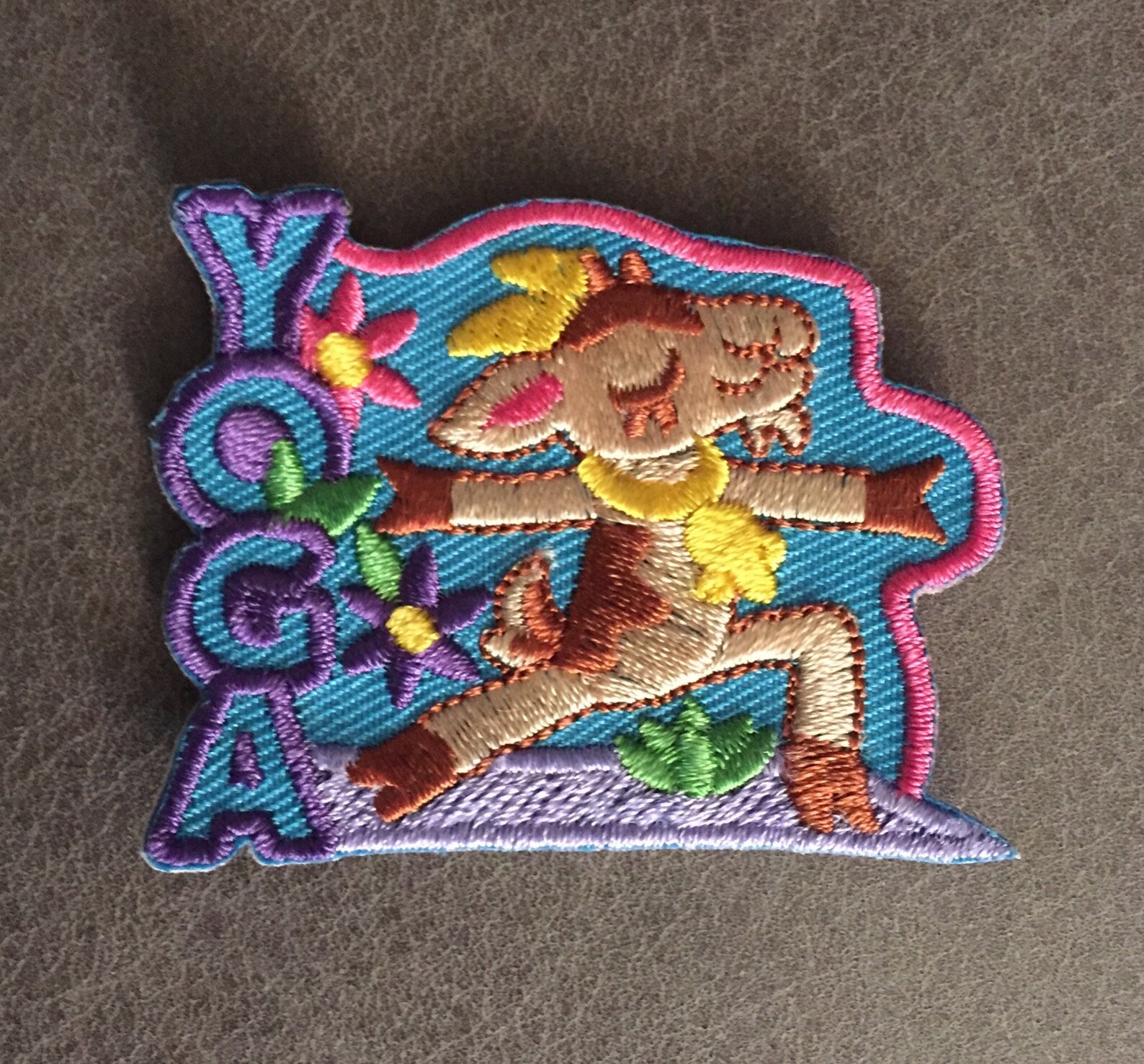 Yoga Merit Badge Goat Relaxation Patch Meditation Iron On Etsy