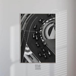 Retro Formula 1 Racetrack Photo Print: Vintage Motorsport Wall Art (Digital Download)