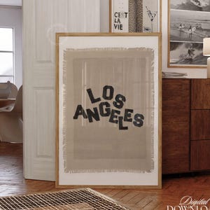 Los Angeles Travel DIGITAL PRINT Trendy Wall Art Stylish Collage LA Poster California Dorm Room Decor Stockholm Style Fabric Digital Poster