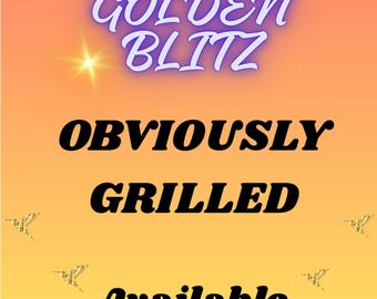 Sticker doré Blitz Mono_go « EVIDEMENT GRILLÉ » 4 étoiles disponible