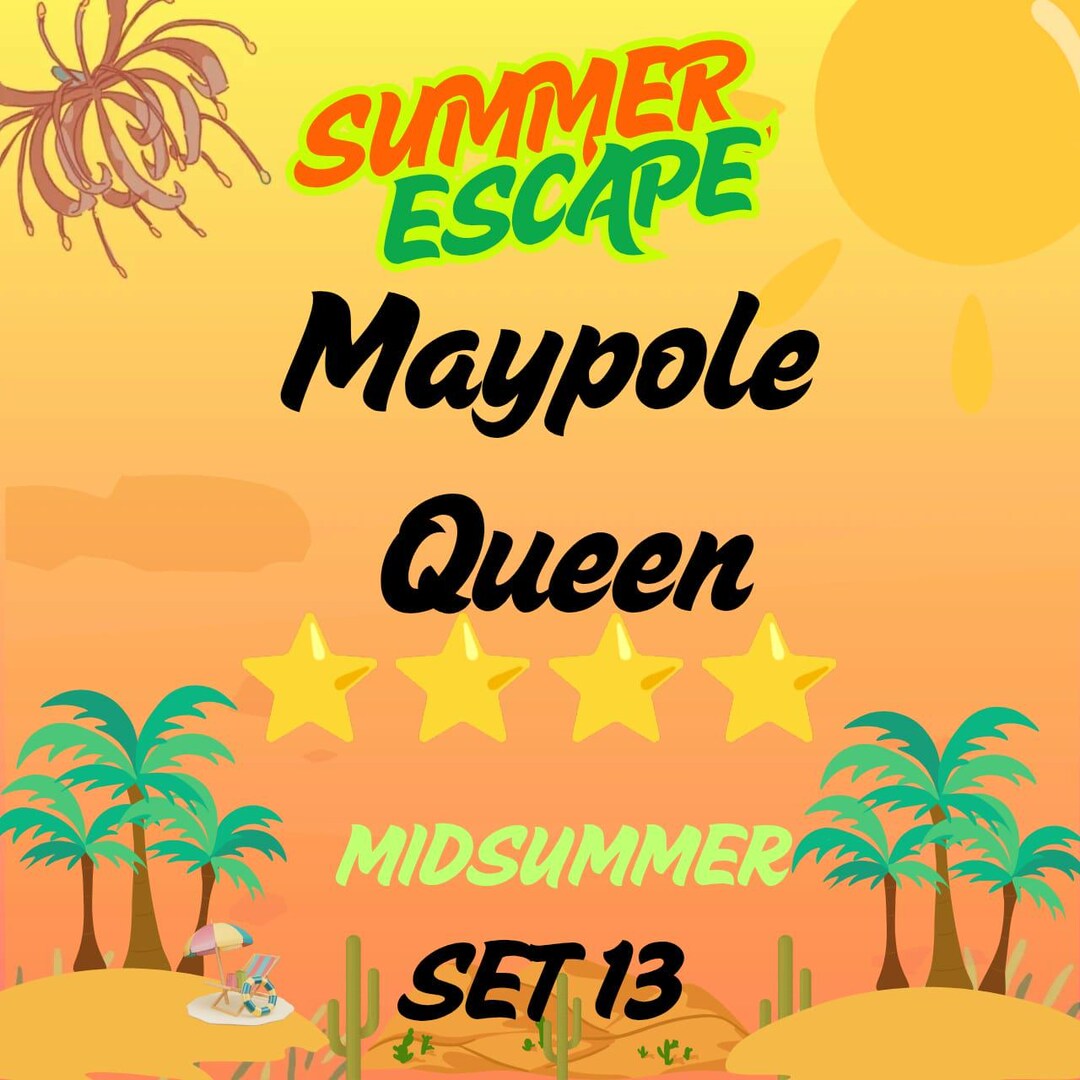 Maypole Queen 4 Star Sticker Mono_go SUMMER ESCAPE Midsummer Set 13 - Etsy