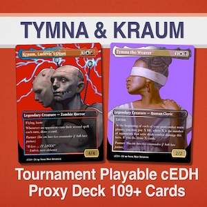 Baraja cEDH lista para torneos de Tymna y Kraum [más de 108 cartas proxy] - Blue Farm