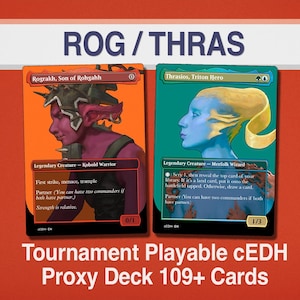 Rograkh and Thrasios Tournament Ready cEDH Deck [100+ Proxy Cards] image 1