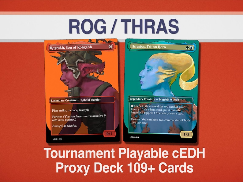 Rograkh and Thrasios Tournament Ready cEDH Deck [100+ Proxy Cards] image 1