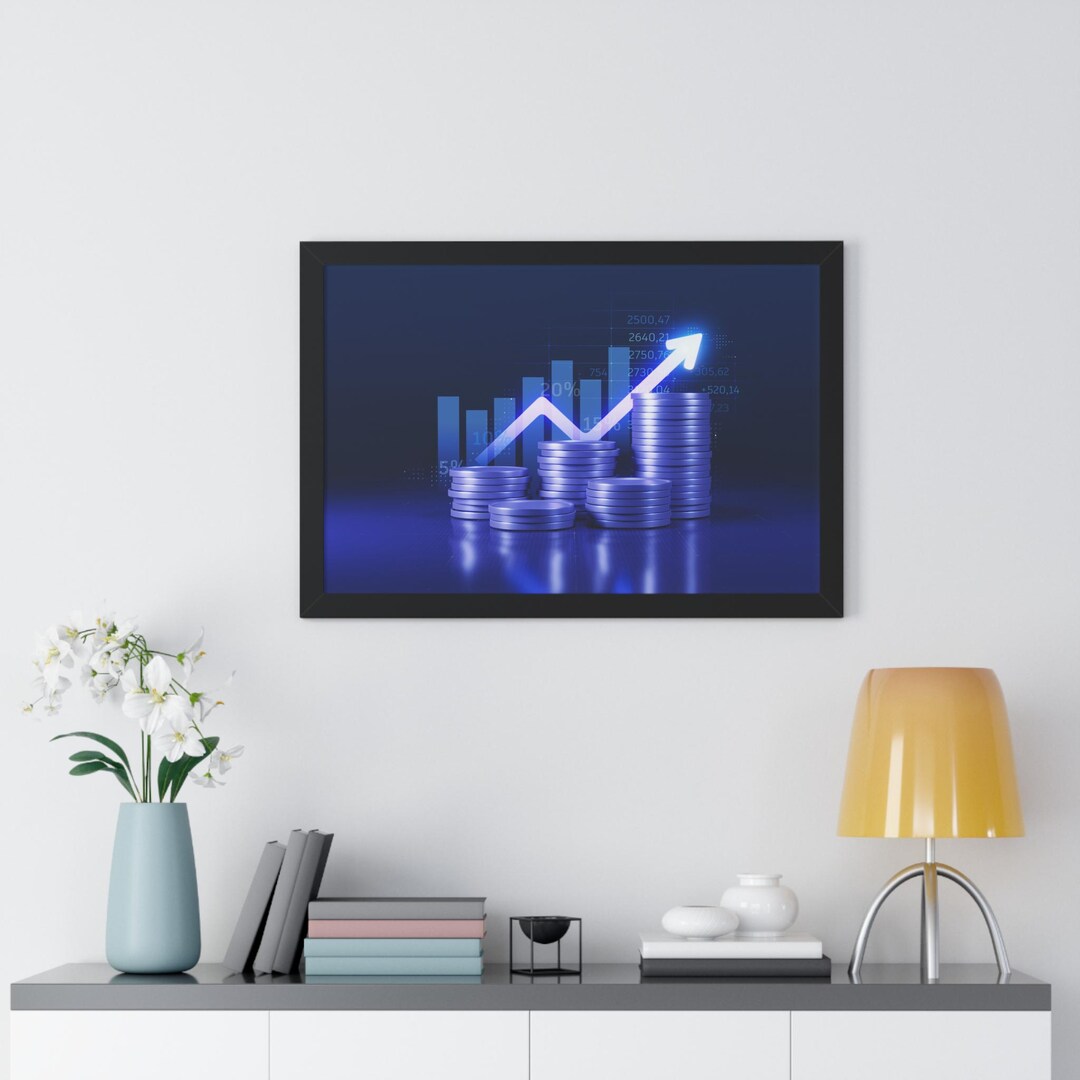Business Growth Framed Poster | Motivational Wall Art for Offices ...