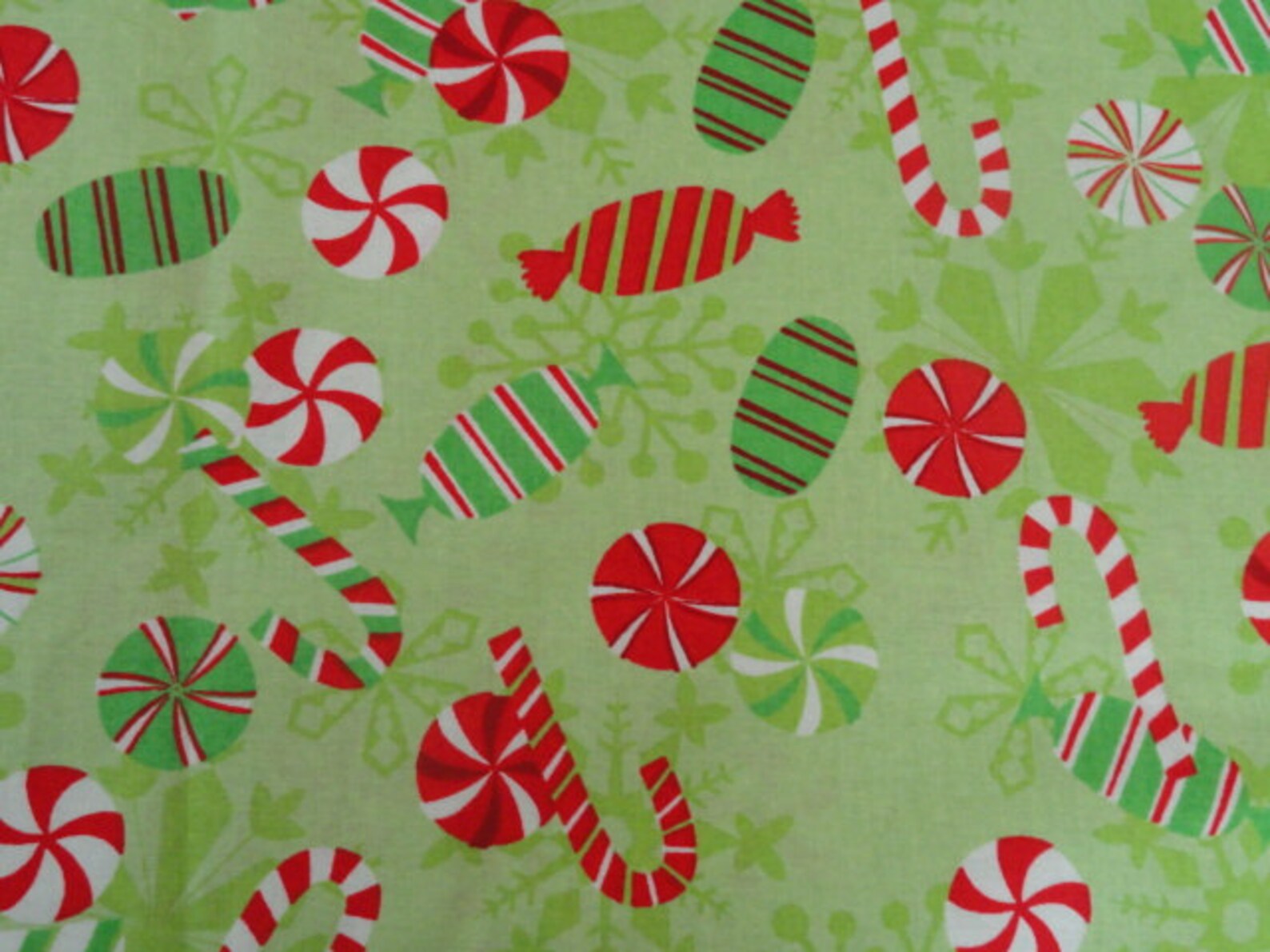 Christmas Candy Cotton Print Fabric 2yds Free Shipping  Etsy