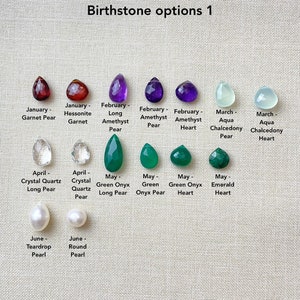 Birthstone Charms in Sterling Silver for Necklaces and Bracelets Choose Your Month image 5