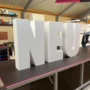20cm Thick Polystyrene Alphabetical Letters Custom 3D Foam Letters & Numbers for Sign Party Big Event Home Decor Personalised