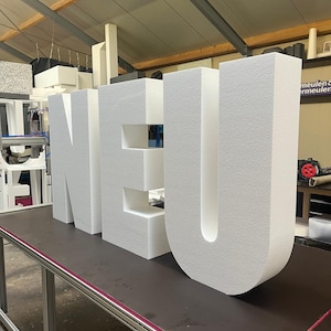 Letras y números grandes de espuma para cumpleaños y decoraciones de fiestas.