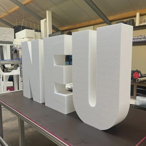 20cm Thick Polystyrene Alphabetical Letters Custom 3D Foam Letters & Numbers for Sign Party Big Event Home Decor Personalised