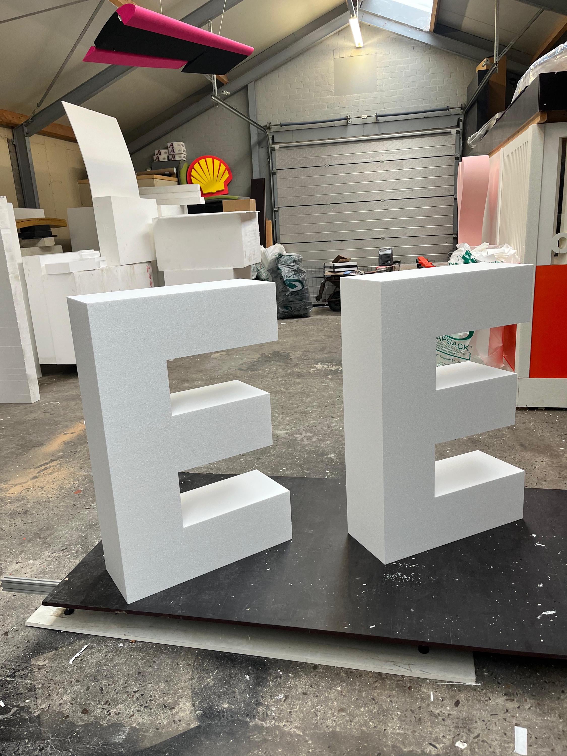 Lettres En Polystyrène 3D Blanc - 25x4 Cm - Décoration Pour Anniversaire, Fête - Lettres Ou Nombres à Accrocher - Fabriqué En Allemagne