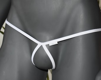 Men Peekaboo Tear Drop Thong