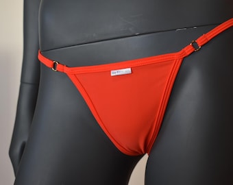 Minimalist Thong Bikini: Triangle Back, Super Elastic Spandex