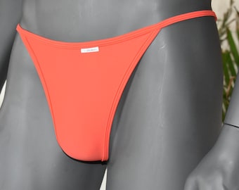 Men Spandex T-Back String: One Size Fits All